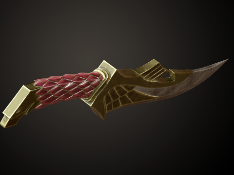 Skyrim Elven Dagger Modelo de impresión 3D
