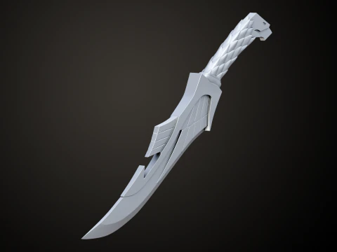 Skyrim Elven Dagger 3D Print Model