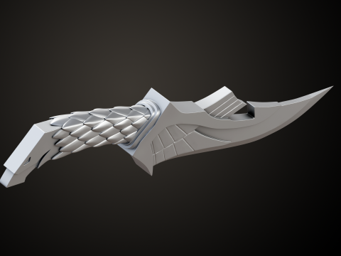 Skyrim Elven Dagger Modelo de impresión 3D