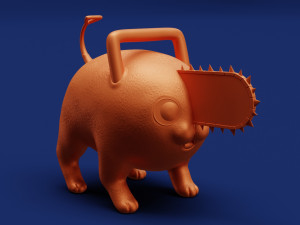 Printable Pochita Keychain Modelo de Impressão 3D