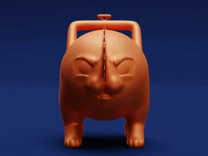 Printable Pochita Keychain 3D Print Model