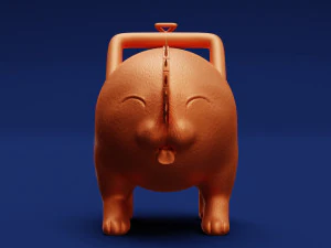 Printable Pochita Keychain 3D Print Model