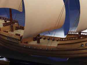 Boat in a Bottle 3D Model