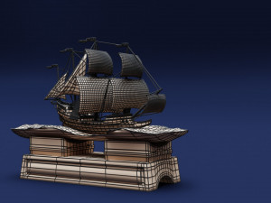 Boat in a Bottle 3D 模型