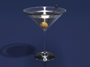 Drink Glass - Dry Martini 3Dモデル