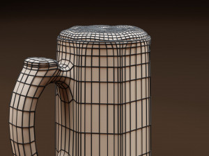 Glass Mug of Beer 3D मॉडल