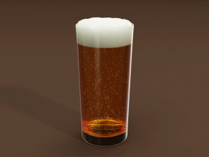 Drink Glass - Beer on Collins Glass Modelo 3D