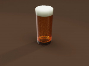 Drink Glass - Beer on Collins Glass Modelo 3D