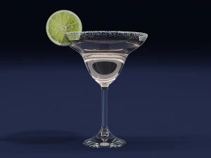 Drink Glass - Margarita Cocktail 3D Model