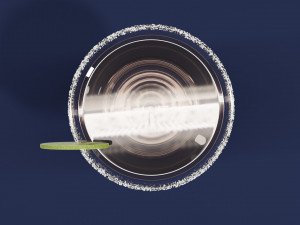 Drink Glass - Margarita Cocktail 3D Model