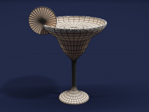 Drink Glass - Margarita Cocktail 3D Model