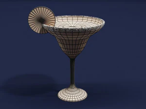 Drink Glass - Margarita Cocktail 3D Model