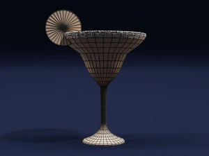 Drink Glass - Margarita Cocktail 3D Model