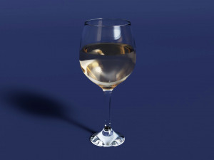 Drink Glass - White Wine Modelo 3D