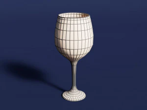 Drink Glass - White Wine 3D Model