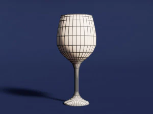 Drink Glass - White Wine 3D Model