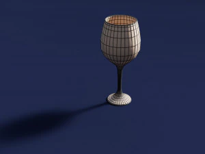 Drink Glass - White Wine 3D Model