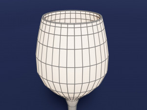 Drink Glass - White Wine 3D Model