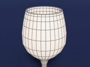 Drink Glass - White Wine 3D Model