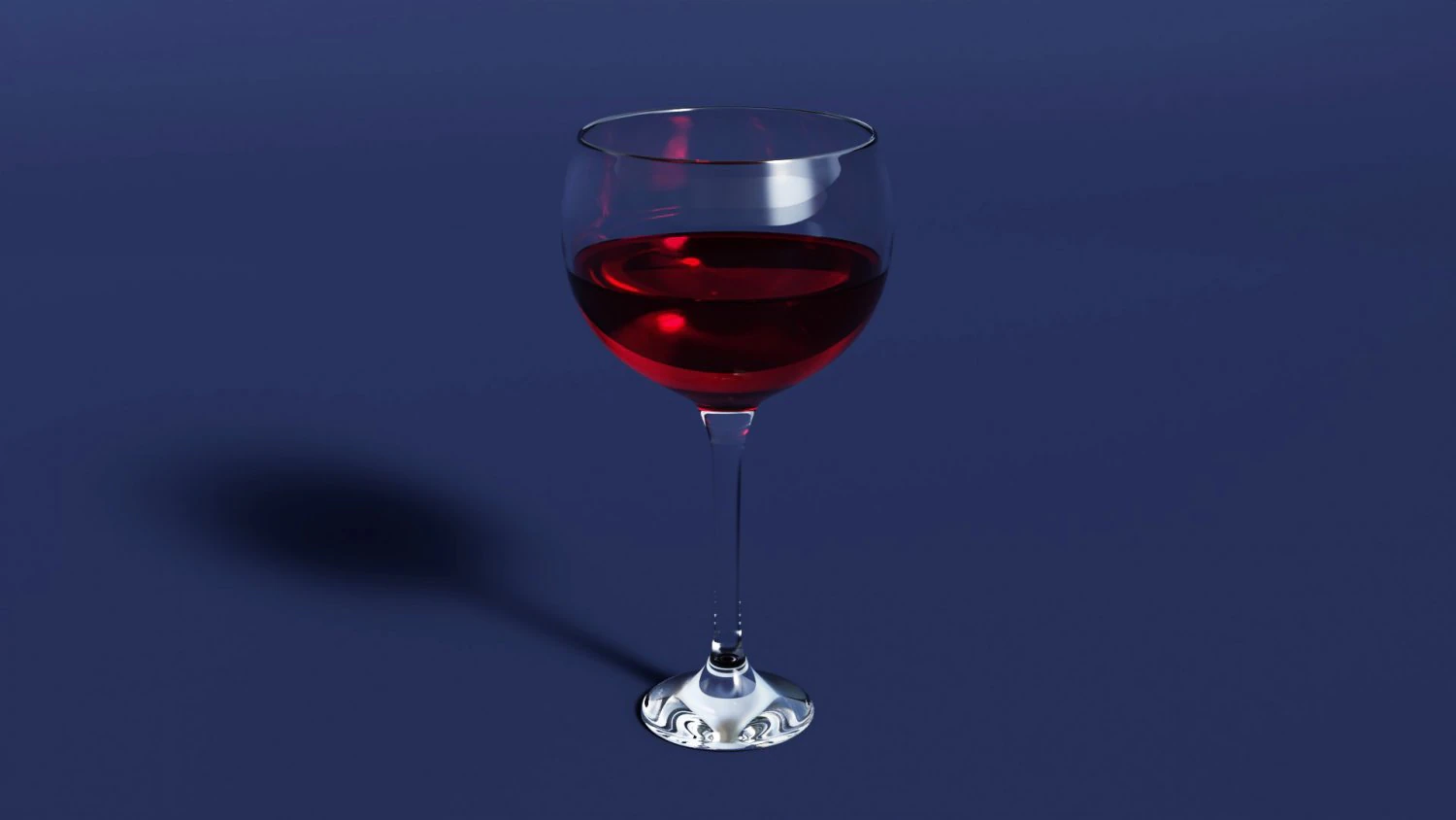 Drink Glass - Red Wine 3D Model .c4d .max .obj .3ds .fbx .stl .blend 
