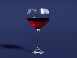 Drink Glass - Red Wine 3D Модель