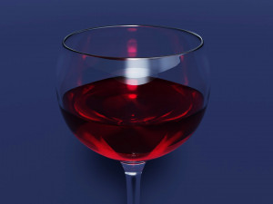 Drink Glass - Red Wine 3D Модель