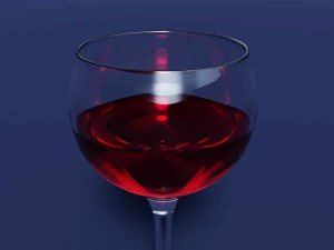 Drink Glass - Red Wine 3D Model