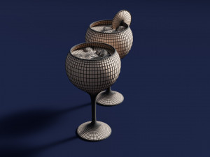 Drink Glass - Tropical Gin and Gin Tonic Modèle 3D