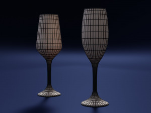 Drink Glass - Champagne 3D Model
