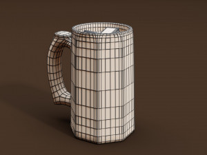 Drink Set - Coke and Whiskey Glass Model 3D