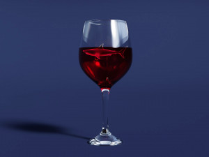 Drink Set - Wines and Champagne 3D Модель