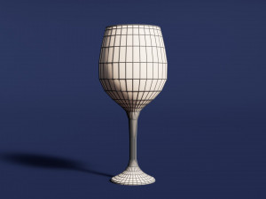 Drink Set - Wines and Champagne 3D Модель