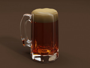 Drink Set - Beers Glass 3D 모델