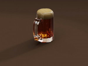 Drink Set - Beers Glass 3D 모델