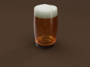 Drink Set - Beers Glass 3D 모델