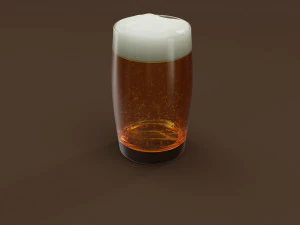 Service &agrave; boissons - Verre &agrave; bi&egrave;res Modèle 3D