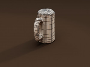 Drink Set - Beers Glass 3D 모델