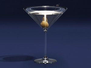 Drink Set - Cocktails Glass 3D 模型