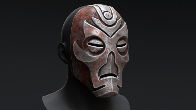 Skyrim Dragon Priest Mask - Hevnoraak Model 3D .c4d .max .obj .3ds .fbx .stl .blend 