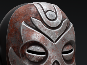 Skyrim Dragon Priest Mask - Hevnoraak Model 3D