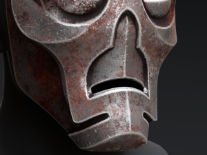 Skyrim Dragon Priest Mask - Hevnoraak Model 3D