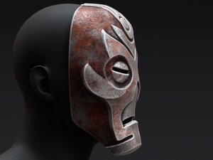 Skyrim Dragon Priest Mask - Hevnoraak Model 3D