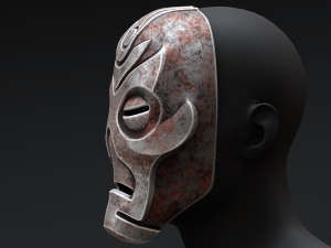 Skyrim Dragon Priest Mask - Hevnoraak Model 3D