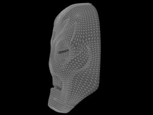 Masque de pr&ecirc;tre dragon de Skyrim - Morokei Modèle 3D