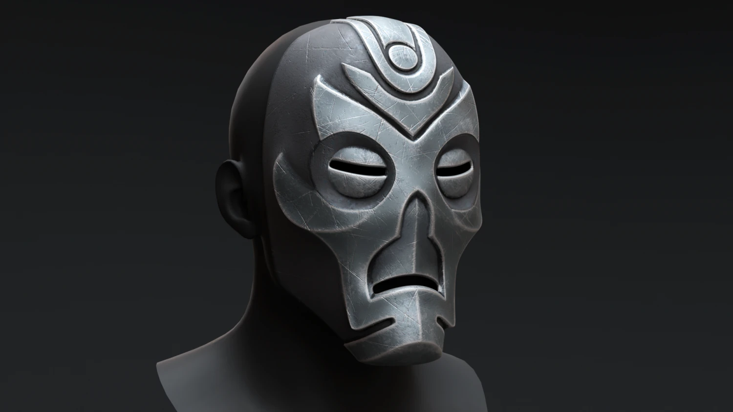 Skyrim Dragon Priest Mask - Vokun 3D Model .c4d .max .obj .3ds .fbx .stl .blend 