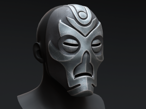 Skyrim Dragon Priest Mask Vokun 3D Model in Fantasy 3DExport