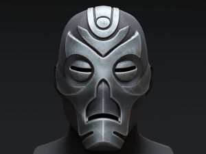 Skyrim Dragon Priest Mask - Vokun 3D Model