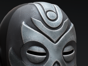 Skyrim Dragon Priest Mask - Vokun 3D Model