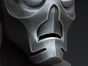 Skyrim Dragon Priest Mask - Vokun 3D Model