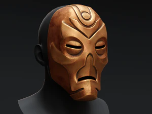 Maschera del Sacerdote Drago di Skyrim - Volsung Modello 3D